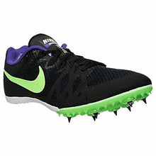 Zoom Rival Md 8 Track Spike Black/Fierce Purple/Green Strike Size 11 M Us