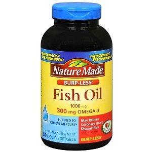 BurpLess Fish Oil 1000 Mg 300 Mg Omega3 Liquid Softgels 200 Count