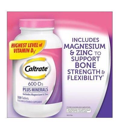 Caltrate 600Mg + D3 With Minerals 320 Count