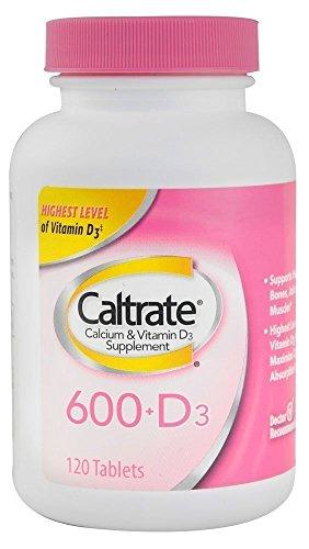 Caltrate Calcium Supplement 600+D Plus Minerals Tablets 120 Ct
