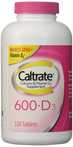 Caltrate 600 + D3 Calcium Vitamin D3 Supplement 2 Bottles 320 Tablets Each