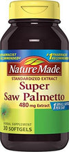 Super Saw Palmetto Extract Liquid Softgel 480 Mg 30 Count