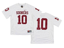 Nike Ncaa Big Boys Youth Oklahoma Sooners #10 Football Jersey White