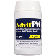 Advil Pm Pain Reliever / Nighttime Sleep Aid Coated Caplet 200Mg Ibuprofen And 38Mg Diphenhydramine 120 Count
