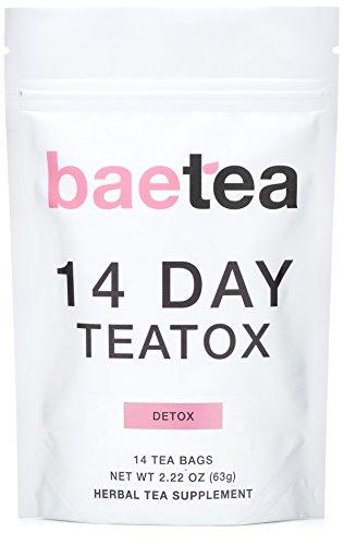 Baetea 14 Day Teatox Detox Herbal Tea Supplement 14 Tea Bags