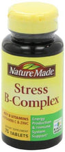 Stress B Complex With Zinc Tablets 75 Count