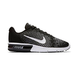 Air Max Sequent 2 Running Shoes Black/White/Dark Grey/Wolf Grey 9.5 DM Us