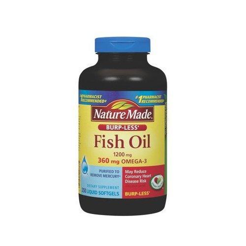 BurpLess Fish Oil 1200 Mg 360 Mg Omega3 250 Liquid Softgels