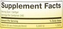 Vitamin D3 5000 Iu Softgel 240 Count