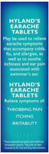Hyland Earache Tablets Natural Relief Of Cold Flu Earaches Swimmers Ear And Allergies 40 Count