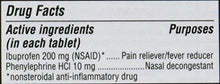 Advil Sinus Congestion Pain Reliever Coated Tablets 20 Count