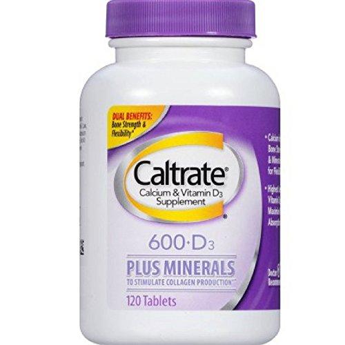 Caltrate Calcium Vitamin D Plus Minerals 600+D3 120 Tablets Pack Of 12