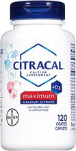 Citracal Maximum Caplets With Vitamin D 120Count