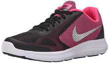 Girls Revolution 3 Running Shoe Gs Blackmetc Silverhyper Pinkwhite 6 M US Big Kid