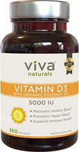 High Potency Vitamin D3 5000 Iu In Organic Coconut Oil For Enhanced Absorption 360 Softgels