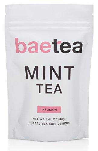 Baetea Mint Tea: Refreshing Clean 26 Servings With Peppermint Spearmint And Rose Hip Soothing Mint Relaxes And Refreshes