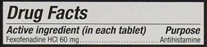 Adult Allergy 60 Mg 12 Hour 24 Count