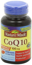 Coq10 Naturally Orange 100Mg 72 Softgels