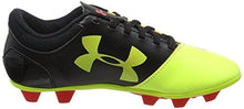 Boys Ua Spotlight Dl FgR Jr. Soccer Cleats High/Vis Yellow/Rocket Red/Black 4