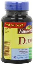 Vitamin D3 1000 Iu Value Size 180Count Softgels