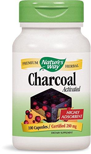 Charcoal Activated 100 Capsules 280 Mg