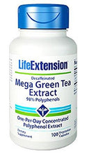 Mega Green Tea Extract 98 Polyphenols 100 Veg Caps Decaf
