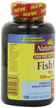 Fish Oil 1200Mg 720 Mg Omega3 120Count One Per Day