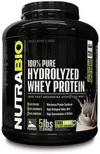 Nutrabio Pure Hydrolyzed Whey Protein 5 Pounds Unflavored – Ultra Fast Absorbing Protein Source.