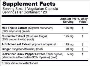 Liver Health Premium Formula W/ Milk Thistle Curcumin Artichoke Advanced Protection Superior Bioavailability 120Ct