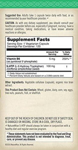 5Htp 100 Mg Supports Appetite Suppression Weight Loss Mood Enhancement Natural Sleep Aid Vitamin B6 Nongmo Gluten Free 120 Vegetarian Capsules