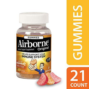Airborne Gummies Orange 21 Ct
