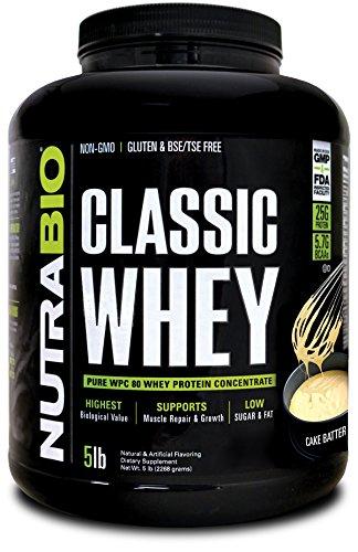 Nutrabio Classic Whey Protein Cake Batter 5 Lbs.