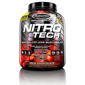 Muscletech Nitrotech Whey Protein Powder Whey Isolate And Peptides Milk Chocolate 3.97 Pounds