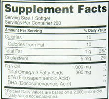 Fish Oil 300 Mg 200 Softgels
