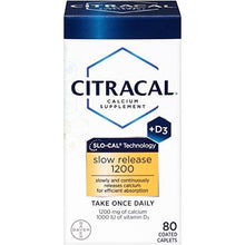 Citracal With Calcium D Slow Release 1200 80Count