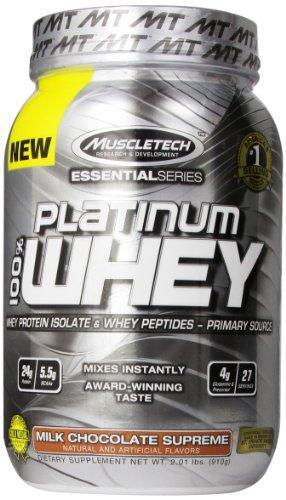 Muscletech Platinum Whey Protein Powder Milk Chocolate Supreme 2.01 Lbs 910G