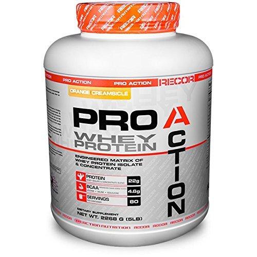 Recor Pro Action Whey Protein Orange Creamsicle 5 Pound By