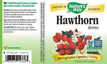Hawthorn Berries 510 Mg. 180 Vegcapsules