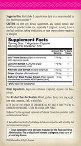Liver Health Premium Formula W/ Milk Thistle Curcumin Artichoke Advanced Protection Superior Bioavailability 120Ct