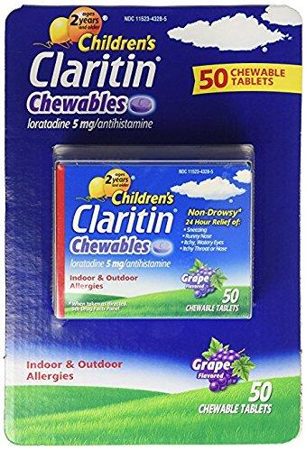 Children 5Mg Grape Great Size 1 Pack 50Count Chewable Tablets