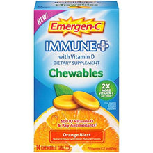 Emergenc Immune+ Dietary Supplement Orange Blast Flavor 14Count Chewables