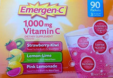 Emergenc 1000 Mg Of Vitamin C 0.32 Ounce 90Count Stawberrykiwi Lemonlime Pink Lemonade.