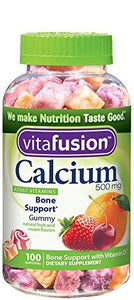 Calcium Gummy Vitamins For Adults 500 Mg 100Count