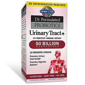 Probiotic Supplement For Urinary Tract Health Dr. Formulated Urinary Tract+ For Digestive And Urinary Tract Support Shelf Stable 60 Capsules
