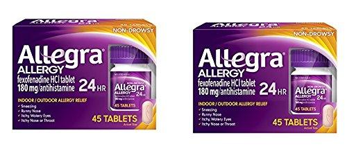 24 Hour Buoviy Allergy Relief 180 Mg 45 Count Pack Of 2