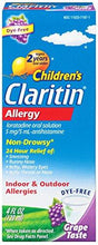 Children Allergy Nondrowsy Grape 4Ounce Bottles Pack Of 2