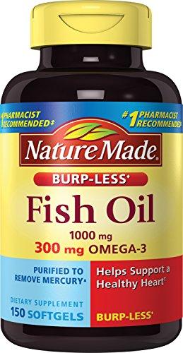 Burpless Fish Oil 1000 Mg 300 Mg Omega3 150 Liquid Softgels