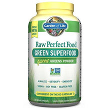 Vegan Green Superfood Supplement Raw Perfect Whole Food Dietary Capsules 240 Capsules