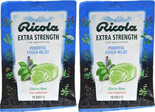 Cough Drop Extra Strength Glacier Mint 19 Drops Pack Of 2