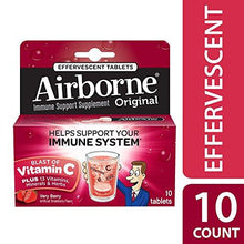 Airborne Effervescent Tablets Very Berry10 Ct